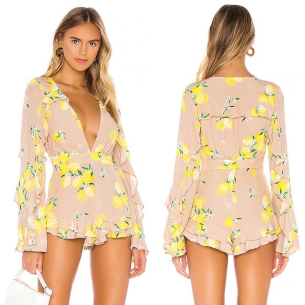 MAJORELLE Lemon Print Jumpsuit